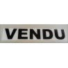 VENDU Noir et Blanc 100 x 500 mm