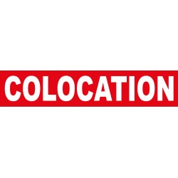COLOCATION Rouge et Blanc 100 x 500 mm