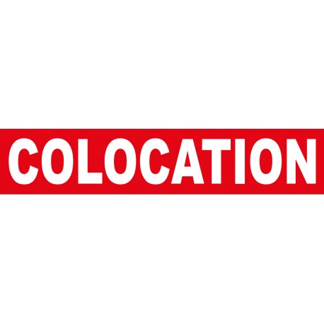 COLOCATION Rouge et Blanc 100 x 500 mm