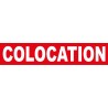 COLOCATION Rouge et Blanc 100 x 500 mm