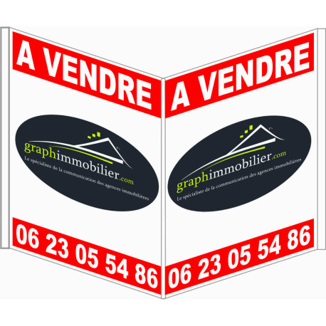 800 x 1200 mm Recto Seul  6 Oeillets en V avec Rabats 1 à 20ex