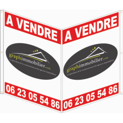 800 x 1200 mm Recto Seul  6 Oeillets en V avec Rabats 1 à 20ex