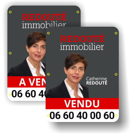 720 x 960 mm RV Coins Arrondis 6 Oeillets 1 à 20ex